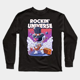 Rockin' Universe with Astronaut Long Sleeve T-Shirt